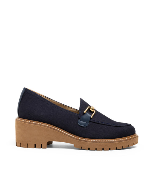 Zapato Casual Marino Con Herraje 15703
